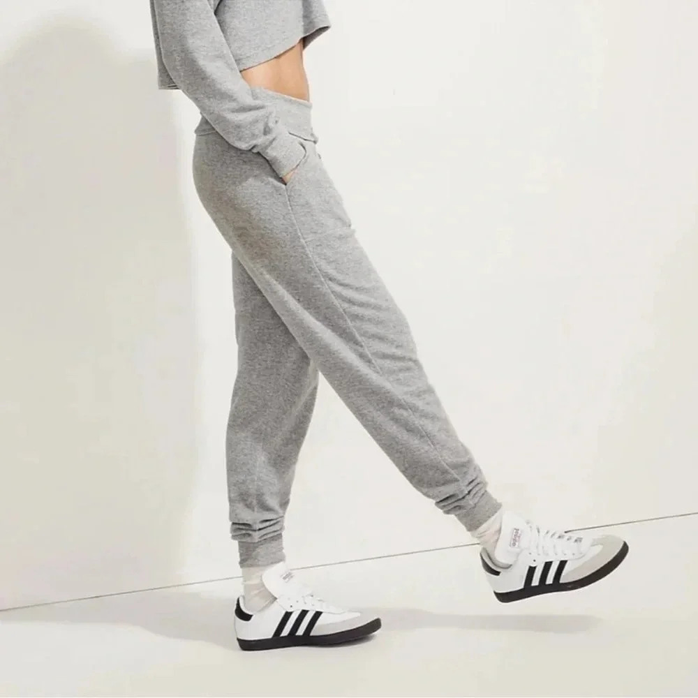 MWL Madewell Foldover waist band sporty heathered joggers size Xxs - Picture 2 of 4